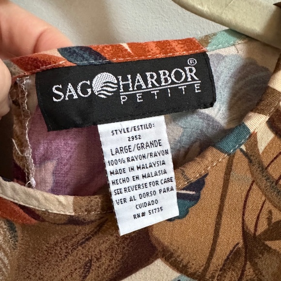 Vintage Autumn Floral Cropped Blouse - Picture 4 of 8